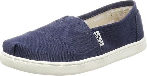 TOMS Unisex Child Classic Alpargata Sneaker, Navy Canvas, 3.5 Big Kid US in Kuwait