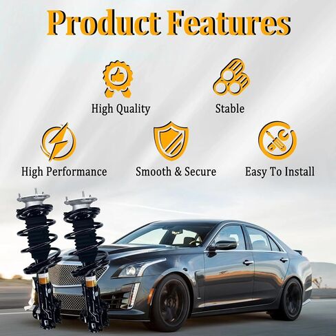 84427198 84427197 Pair Front Shock w/Electric Absorber Compatible with 2014-2019 Cadillac CTS AWD/4WD 2.0L 3.6L 6.2L,Repalce 23247462 23247463 in Kuwait