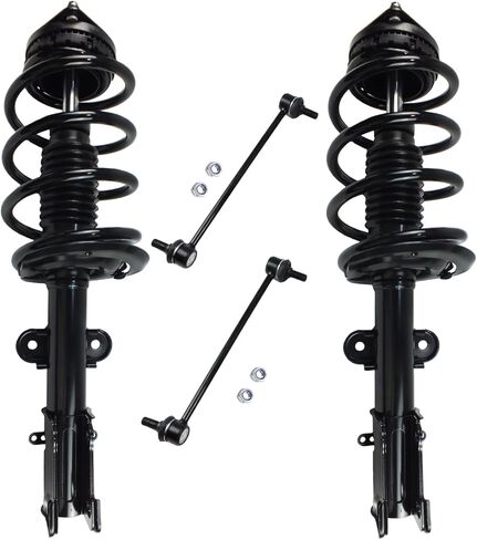 Front Struts Shock Absorbers & Sway Bar Links Suspension Kit for 2008-2016 Chrysler Town & Country (Exc. S), 2008-2019 Dodge Grand Caravan (Exc. RT, GT), Complete Assembly Replace 171128L 171128R in Kuwait