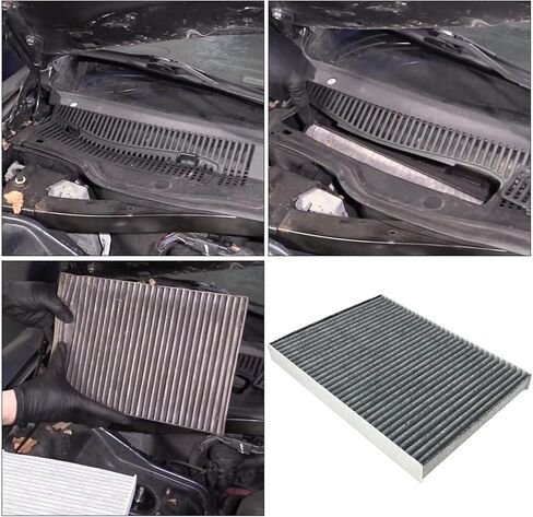5019002AA Engine Air Filter and 4596501AB Cabin Air Filter Set Fit For 2005-2010 Chrysler 300 2008-2010 Dodge Challenger 2006-2010 Dodge Charger 2005-2008 Dodge Magnum in Kuwait