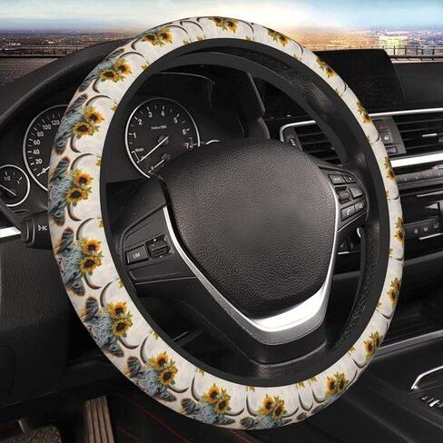 Animal Horse Steering Wheel Covers, Cute Thickened Steering Wheel Cover for Men Women, Car Accessories in Saudi Arabia