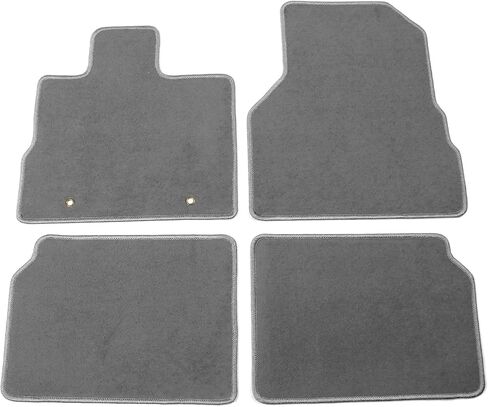 Floor Mats Compatible with 10-17 Chevy Equinox, Black Nylon Flooring Protection Interior Carpets by IKON MOTORSPORTS, 2011 2012 2013 2014 2015 2016 in Kuwait