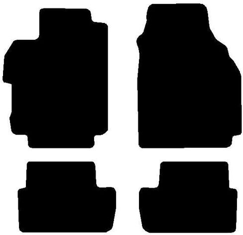 Avery Automats 4 Piece Set Custom Carpeted Floor Mats Compatible with 2008-2012 Nissan Sentra (Black) Made in The USA in Saudi Arabia