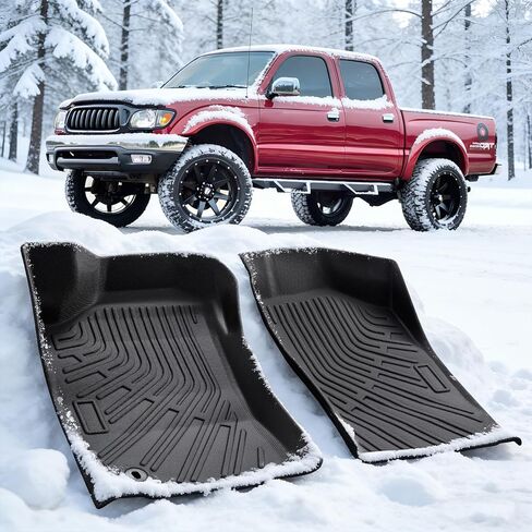 سجادات أرضية لسيارة Toyota Tacoma 1995-2004 (ليست للكابينة المزدوجة)، بطانات أرضية أمامية مقاومة للماء لجميع الأحوال الجوية، ملحقات داخلية للشاحنة TPE شديدة التحمل مضادة للانزلاق 1996 1997 1998 1999 2020 2001 2002 2003 in Saudi Arabia