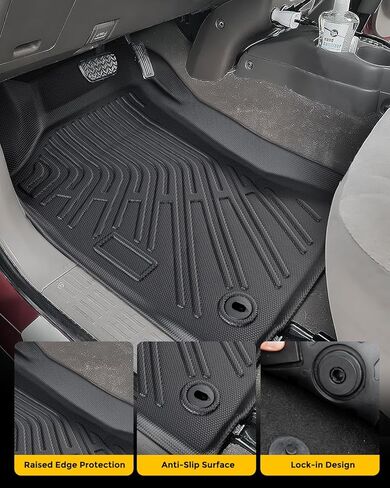 سجادات أرضية لسيارة Toyota Tacoma 1995-2004 (ليست للكابينة المزدوجة)، بطانات أرضية أمامية مقاومة للماء لجميع الأحوال الجوية، ملحقات داخلية للشاحنة TPE شديدة التحمل مضادة للانزلاق 1996 1997 1998 1999 2020 2001 2002 2003 in Saudi Arabia
