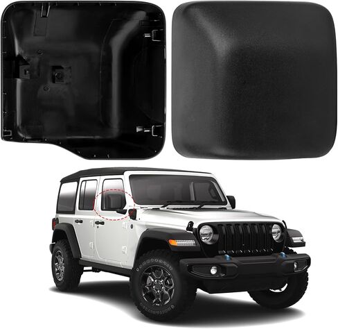 غطاء مرآة جانبية للركاب بديل لسيارة Jeep Wrangler JL 2018 2019 2020 2021 2022 2023 - أغطية مرايا الجانب الأيمن، ملحقات غطاء مرايا الرؤية الخلفية مزخرفة in Saudi Arabia