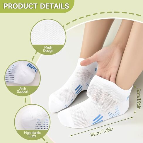 7 Pairs Running Ankle Socks for Women, Thin Mesh Odor-resistant Athletic Cotton Low Cut Socks in Saudi Arabia