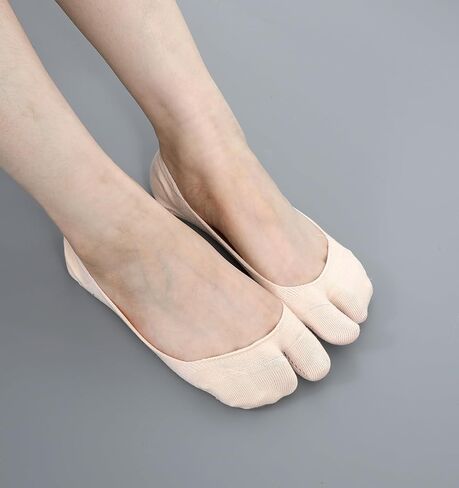 4 أزواج من جوارب تابي بدون عرض، جوارب تابي قطنية للسيدات، جورب غير مرئي منخفض القطع للنساء من أجل حذاء رياضي بدون كعب (متعدد الألوان) in Kuwait