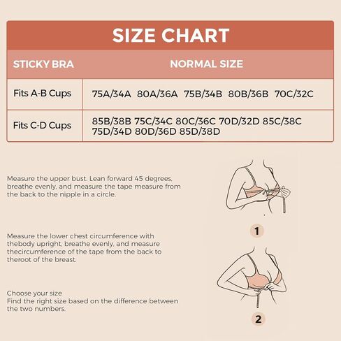 2 Pairs Sticky Bra for Women, Strapless Backless Invisible Adhesive Push Up Bra with Reusable Breast Lift Nipple Covers in Saudi Arabia