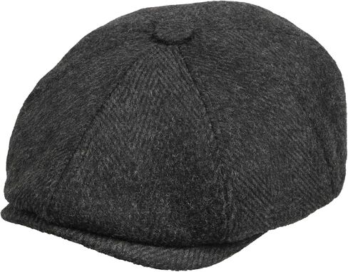 قبعة موزع الصحف المكونة من 8 ألواح من مزيج الصوف - قبعة كلاسيكية من التويد والمتعرجة للرجال والنساء in Kuwait