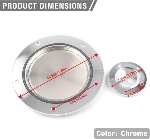 Three T CNC Aluminum Derby Cover + Points Covers Set for Harley Dyna 1999-2017, for Softail 1999-UP, for Touring FLHT FLHR FLHX FLTR FLHTCUTG 1999-2015, Chrome in Kuwait