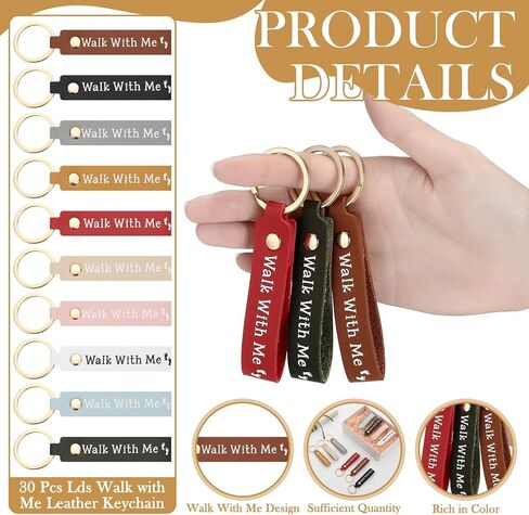 Kenning 30 Pcs LDS Easter Gifts Walk with Me Keychains Bulk 2026 Youth Theme LDS Missionary Keychains Mormon Christian Baptism Gifts for Young Women Young Men Seminary Church Keepsake in Saudi Arabia