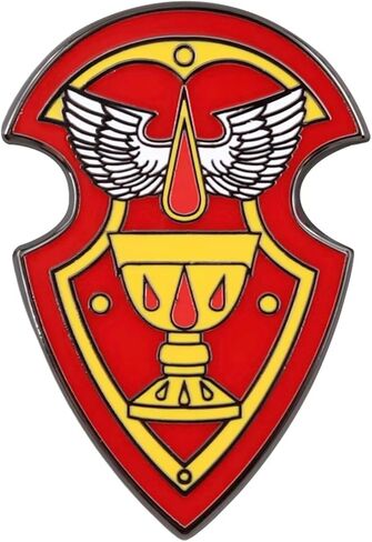 Blood Angels Heraldry of Chapters Shield Symbol Imperium Man Fantasy War Board Video Game 1.25" Enamel Pin Badge in Saudi Arabia