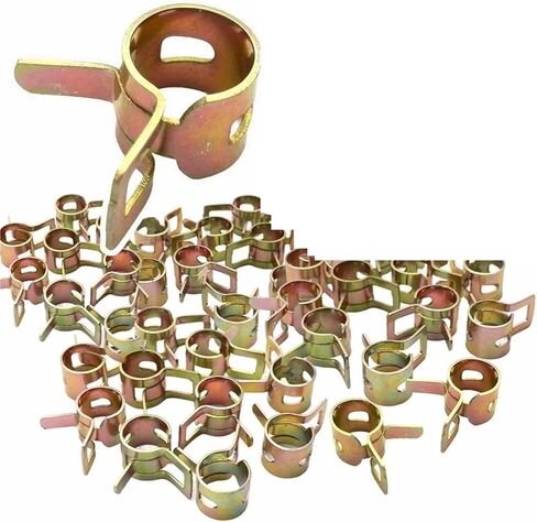 50/40/30/20/10/5pcs Motorcycle Scooter Car Fuel Line Hose Tubing Water Pipe Spring Clips Clamps 8mm distintivo(20pcs) in Saudi Arabia