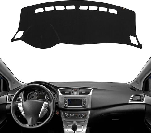 غطاء لوحة القيادة KEYOOG مناسب لـ Ni-ssan Altima 2024-2019 (رمز الجسم L34، بدون نماذج HUD)، سجادة مضادة للوهج، وسادة مضادة للانزلاق (رمادي) in Saudi Arabia
