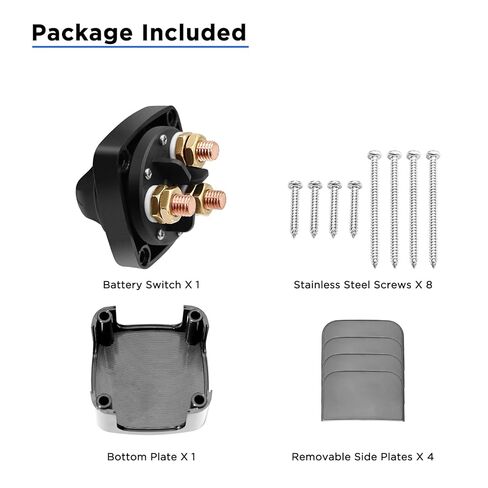 Recoil BS3-2 1-Off-2 3 Position Battery Switch 12V-48V DC, Power Cut Off Master Switch for Car, RV, Truck, Trailer, Marine and Boat 1 On/Off/2 On in Saudi Arabia