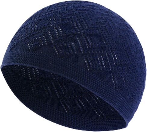 3PCS Men Islamic Prayer Cap Muslim Breathable Skull Cap, Kufi Hats Muslim Prayer Islamic Cap & Handicraft Taqiyah in Saudi Arabia