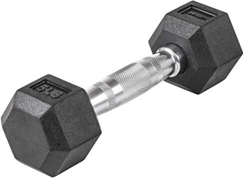 دمبل سداسية للياقة البدنية من لايف لاين، دمبل سداسية مغلفة بالمطاط، جودة ممتازة، مقبض مخرش مريح، أجراس غبية للتمرين، أوزان تمارين رياضية منزلية in Kuwait