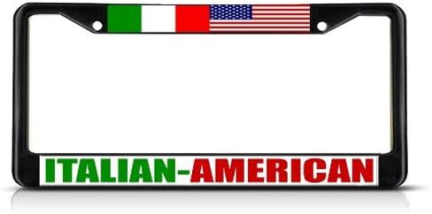 Fastasticdeals Italian American Italy License Plate Frame Tag Holder Cover in Saudi Arabia