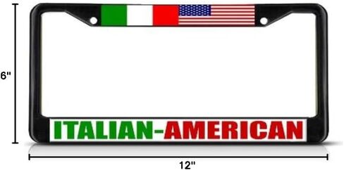 Fastasticdeals Italian American Italy License Plate Frame Tag Holder Cover in Saudi Arabia