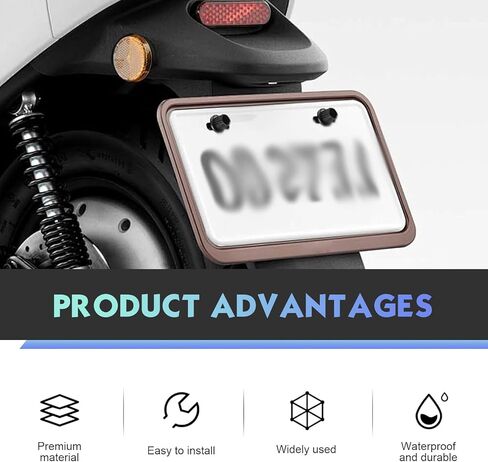 16PCS Motorcycle License Plate Cover Screws, Nylon License Plates Bolts & Nuts & Screws Fasteners, Universal for Motorcycle Cars Trucks Bike Plate Fastening Plates, Frames and Covers (Black) in Kuwait