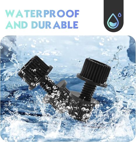 16PCS Motorcycle License Plate Cover Screws, Nylon License Plates Bolts & Nuts & Screws Fasteners, Universal for Motorcycle Cars Trucks Bike Plate Fastening Plates, Frames and Covers (Black) in Kuwait