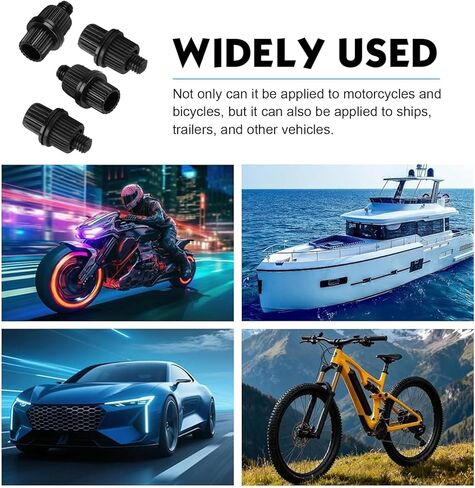 16PCS Motorcycle License Plate Cover Screws, Nylon License Plates Bolts & Nuts & Screws Fasteners, Universal for Motorcycle Cars Trucks Bike Plate Fastening Plates, Frames and Covers (Black) in Kuwait