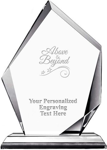 8" You Make A Difference Award, Custom Engraved You Make A Difference Crystal Trophy, You Make A Difference Presentation Trophy, Engraving Is Included Prime in Saudi Arabia