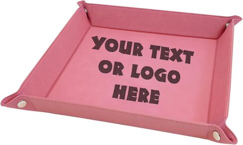 Hat Shark Customized 3D Laser Engraved Valet Tray Jewelry Organizer - Your Custom Text and/or Logo Here (6in Rawhide) in Saudi Arabia