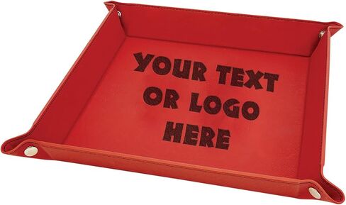 Hat Shark Customized 3D Laser Engraved Valet Tray Jewelry Organizer - Your Custom Text and/or Logo Here (6in Rawhide) in Saudi Arabia