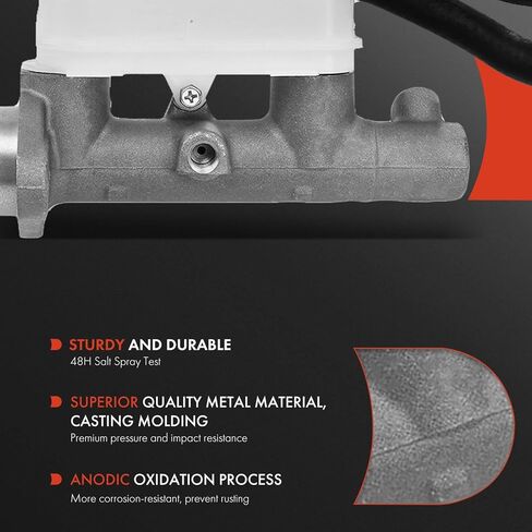 A-Premium Brake Master Cylinder with Reservoir and Cap Compatible with Honda Vehicles - For Fit 2009 2010 2011, L4 1.5L - Replaces 46100TF0Y01, 46101TK6305 in Saudi Arabia
