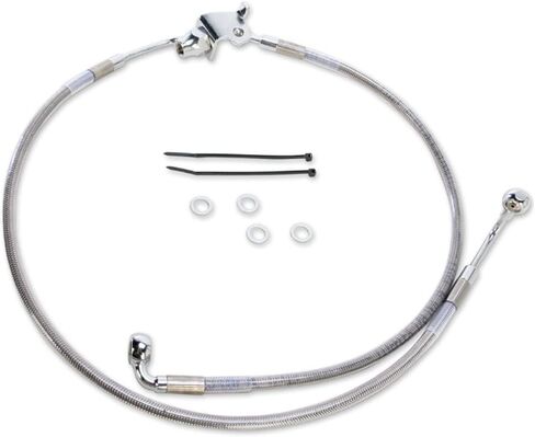 Rear Stainless Braided Stock Length Brake Line for 2008 Harley Touring models in Kuwait