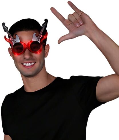 blinkee Guitar LED Sunglasses Red in Kuwait