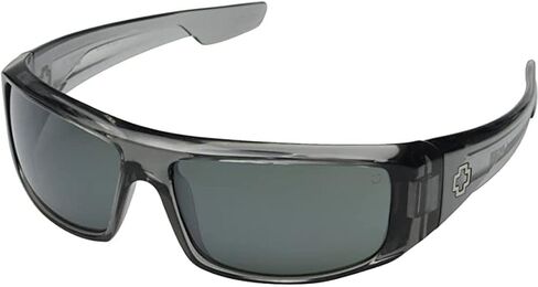 Spy Logan Sunglasses Clear Smoke Frame/Grey w/Silver Mirror Lens in Saudi Arabia