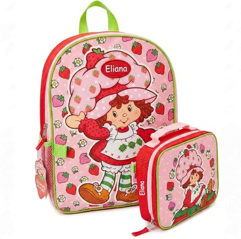 DIBSIES Personalized Backpack and Lunch Box Combo created using Strawberry Shortcake Backpack and Lunch Box in Kuwait