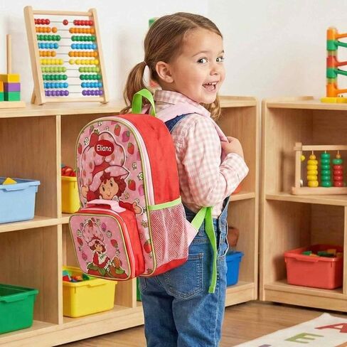 DIBSIES Personalized Backpack and Lunch Box Combo created using Strawberry Shortcake Backpack and Lunch Box in Kuwait