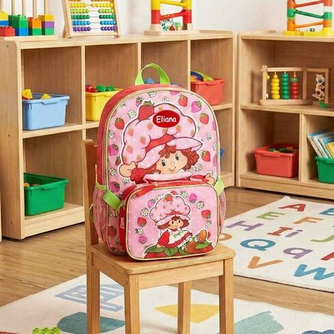 DIBSIES Personalized Backpack and Lunch Box Combo created using Strawberry Shortcake Backpack and Lunch Box in Kuwait
