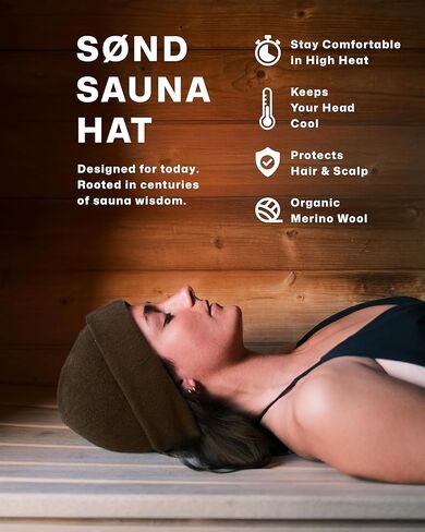 Sauna Hat – Natural Merino Wool Sauna Accessory for Heat Protection – Eco-Friendly, Lightweight & Durable in Kuwait