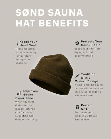 Sauna Hat – Natural Merino Wool Sauna Accessory for Heat Protection – Eco-Friendly, Lightweight & Durable in Kuwait