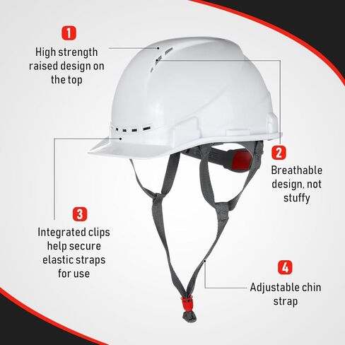 Xuhal 12 Pieces 4 Point Suspension Hard Hat Bulk Safety Helmets with Vents and Cotton Brow Pad ABS Construction Hardhats for Safety Adjustable Ratchet Hard Hats for Work Head Protection in Saudi Arabia