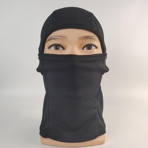 Sport Full Face Neck Mask Breathable Cycling Balaclava Headwear Portable Mesh Fabric Cycling Face Mask for Men(Black) in Saudi Arabia