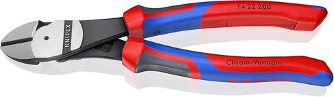 KNIPEX Tools - High Leverage Angled Diagonal Cutters, 12 Degree Angled, Multi-Component (7422200SBA), 8 inches in Saudi Arabia