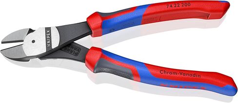 KNIPEX Tools - High Leverage Angled Diagonal Cutters, 12 Degree Angled, Multi-Component (7422200SBA), 8 inches in Saudi Arabia