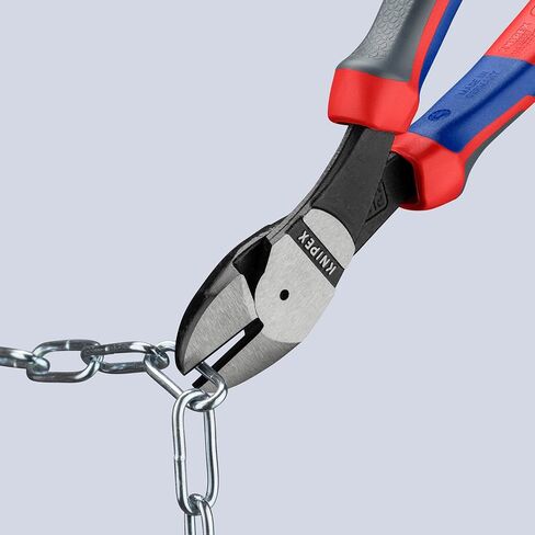 KNIPEX Tools - High Leverage Angled Diagonal Cutters, 12 Degree Angled, Multi-Component (7422200SBA), 8 inches in Saudi Arabia