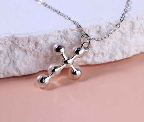 Wicary اللؤلؤ الصليب قلادة للنساء الاسترليني الفضة المياه العذبة اللؤلؤ قلادة القلائد مجوهرات المسيحية للنساء معنى الهدايا لوصيفه الشرف الزفاف الذكرى in Kuwait