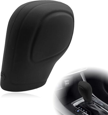 غطاء مقبض ناقل الحركة من السيليكون العالمي للسيارات، واقي مضاد للانزلاق، غطاء مقبض مريح، للملحقات الداخلية للتحول التلقائي تناسب معظم السيارات (أسود/مشمش/رمادي) in Kuwait