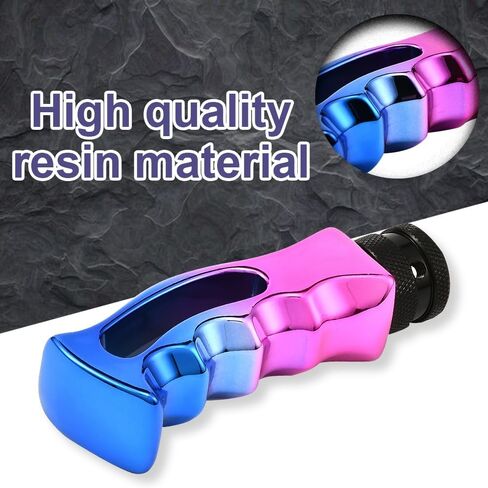 مقبض ناقل الحركة في السيارة، مقبض سكين بمقبض مسدس، مقبض ناقل الحركة من الراتنج، ملحقات ناقل الحركة اليدوي العالمي للسيارة مع محول ومفتاح ربط (متعدد الألوان) in Kuwait