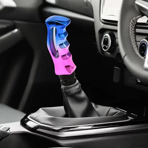 مقبض ناقل الحركة في السيارة، مقبض سكين بمقبض مسدس، مقبض ناقل الحركة من الراتنج، ملحقات ناقل الحركة اليدوي العالمي للسيارة مع محول ومفتاح ربط (متعدد الألوان) in Kuwait