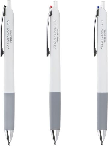 Pentel Floatune Retractable Rollerball, 1.0mm Bold Point, Black, Red, and Blue Ink, 8-pk (BY210PF8OFC) in Saudi Arabia