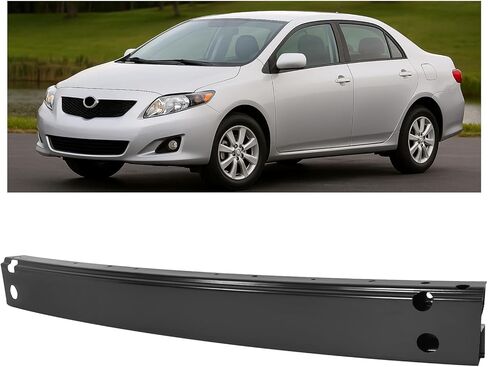 KUAFU Front Bumper Reinforcement Compatible with 2003-2008 Toyota Corolla, Bumper Support Impact Bar Replacement for 5202102060 TO1006188 Steel Primed Black in Saudi Arabia
